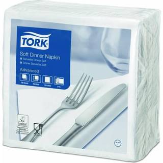 Tork 477577 Advanced Soft servietter 39x39cm hvid 100stk