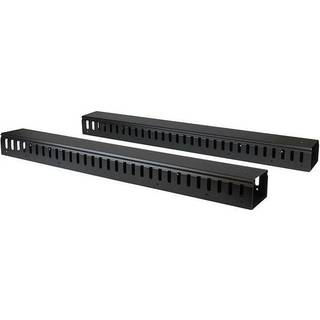 StarTech.com Vertical Cable Organizer with Finger Ducts - 0U - 6 ft. - cable organizer - 40U