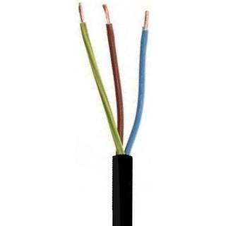 Downlightkabel - Sort - 230V - 3x1,5mm2 - 90gr