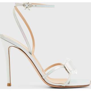 Gianvito Rossi Jaipur 105 embellished leather sandals - metallic - EU 37.5