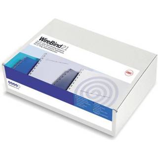 GBC multibindwire ryg A4 21L 8mm sølv (100)