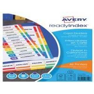 Avery 1735501 faneblade A4, 10 tabs, L7411-10R (Udsalg få stk)
