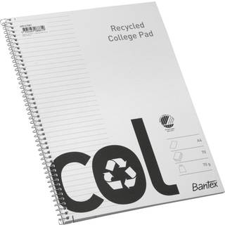 Bantex Col kollegieblok A4+ linjeret