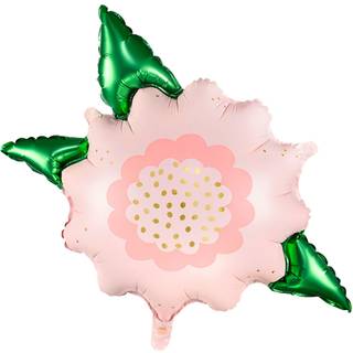 1 stk. Blomster folieballon 27,5" til helium eller luft med automatisk lukkesystem og genopfyldning
