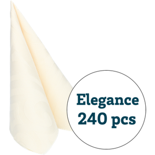 DUNI ELEGANCE LILY Serviet 40x40 cm Cream 240 stk (168433)