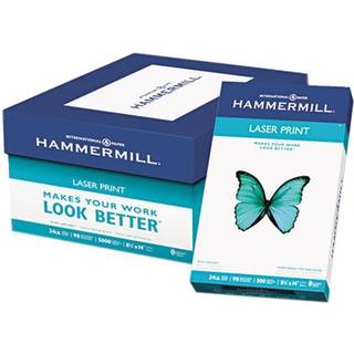 Hammermill Printer Paper Premium Laser Print 24 lb 8,5 x 14-1 Ream (500 ark) - 98 LYS MADE I USA 104612