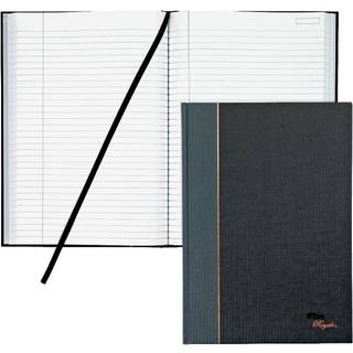 TOPS 25232 Exec Notebook CaseBnd 20lb. Rld 96 Sht. 11-3/4-tommer x8-1/4-tommer BK/Gy