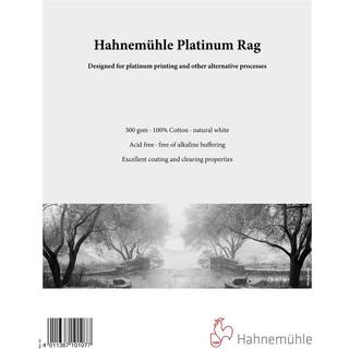 Hahnemühle, Platinum Rag 300 g - Obestruket FineArt-papper - 20,3 x 25,4 cm, 25 ark