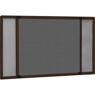 udvideligt insektnet til vinduer (75-143)x50 cm brun