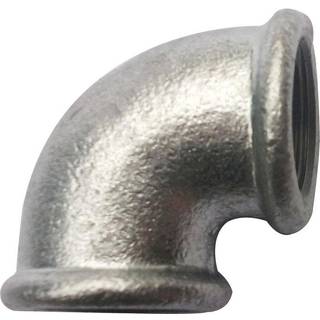 Galvaniseret vinkel 1/2" - muffe/muffe