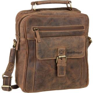 Herrentasche Leder mit Griff Vintage 25x27cm | Greenburry.de 1665-25