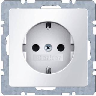 Berker Stikkontakt q.1/q.3 hvid ral9010