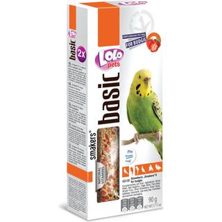 Lolo Pets 2x seed sticks budgie with strawberries