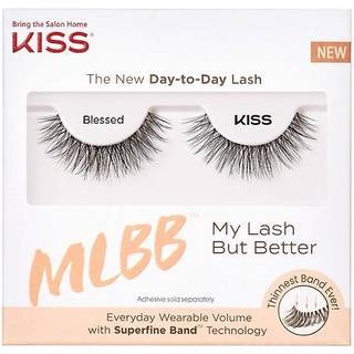 Kiss My Lash, men bedre falske øjenvipper Ingen filtre 10 mm inkluderer 1 par vippekontaktlinser Venlig let at anvende genanvendelige strimmelvip