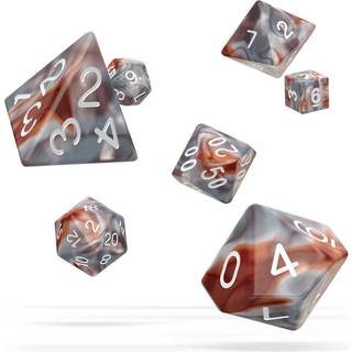 Silver-Rust Gemidice Dice Set - Rollespilsterninger - Oakie Doakie Dice