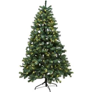 NORDIC WINTER ASKE juletræ, kunstig PVC, Klasse B+, 150 x 100 cm med LED