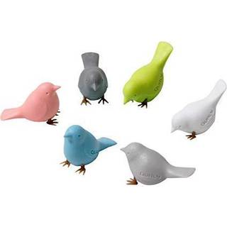 Mini Sparrow pastel, 6-pak - køleskabsmagneter