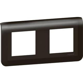 Legrand Mosaic ramme horisontal 2x2m mat sort