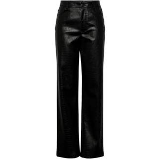Croco Bukser - Sort - M - PIECES