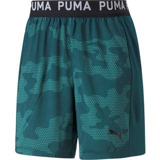 PUMA Herren Shorts blau Mikrofaser/Funktion Gemustert