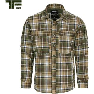 Fostex TF-2215 Flannel Contractor Skjorte Brun - XL