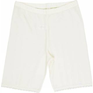 Joha uld silke shorts med blondekant naturhvid Small