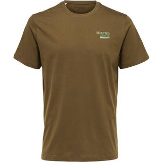 SLHLYON PRINT SS O-NECK TEE W