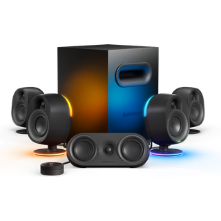 SteelSeries Arena 9 Illuminated 5.1 Gaming Speakers - Sort Bluetooth højtaler RGB
