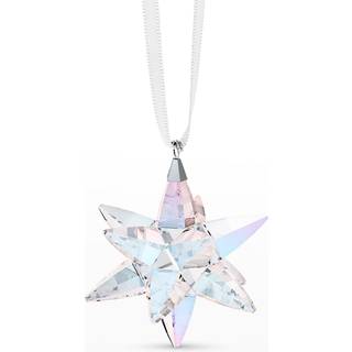 SWAROVSKI Shimmer Star Ornament Sm flerfarvede Swarovski-krystaller p hvidt satinbnd En del af den klassiske samling