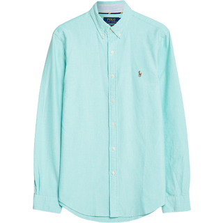Polo Ralph Lauren Herren Kurzarmhemd blau Slim Fit