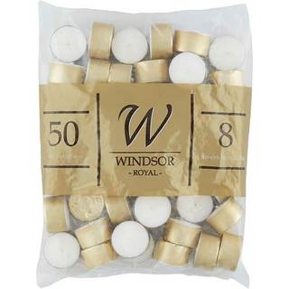 Royal Windsor fyrfadslys 50-pak - Hvid (På lager i butik)