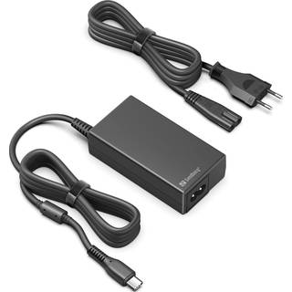 Sandberg AC Oplader med dobbelt USB-C PD65W EU