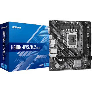ASRock H610M-HVS/M.2 R2.0 Bundkort - Intel H610 - Intel LGA1700 socket - DDR4 RAM - Micro-ATX