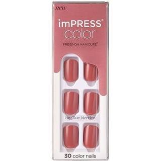 KISS imPRESS Color Short kunstige negle Platonic Pink 30 stk. - 30 stk.