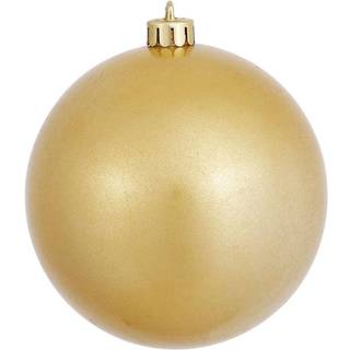 Vickerman 6 """" Gold Candy Finish Ornamenter - Christmas Ball Ornament - Shreatfast and UV Resistant med boret hætte - 4 pr. Pose - Ferieindretnin