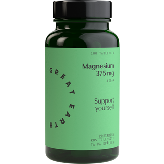 Great Earth Magnesium 375 mg, 100 tabl
