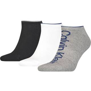 Calvin Klein 3-pak Men Athleisure Sneaker Socks - Grey/Black - One Size