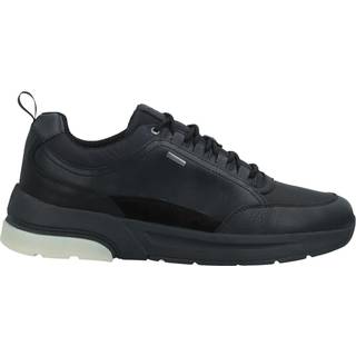 GEOX Herren Schnürschuhe schwarz Glattleder