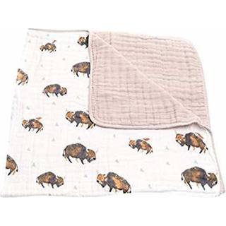 Lille enhj?rning - Tropisk bladbomuld Muslin Quilt T?ppe 100% bomuld Super Soft Babies og sm?b?rn Store 47 X 47 Maskinvaskbar