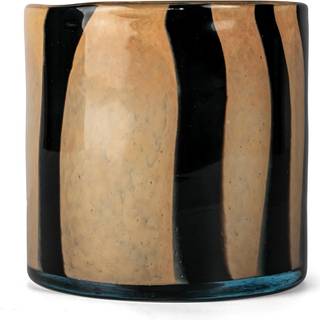 Calore fyrfadsstage medium, sort/beige