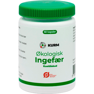 Kurm Økologisk Ingefær (60 kap)