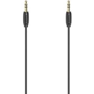 Hama Audio 3,5 mm til 3,5 mm guldbelagt kabel 0,5 m - På lager i butik