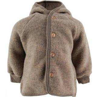 Uldjakke Med Hætte I 100% Merino Uld Til Baby