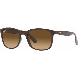 Ray - Ban Unisex RB4374 6600M2 Solbriller Nylon Brun Brun Firkantet Polariseret Skygge