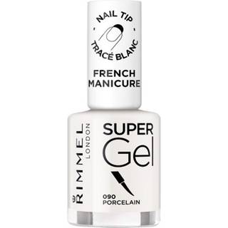Rimmel Super Gel Step 1 Fransk manicure lak Skygge 090 Porcelain 12 ml - 12 ml
