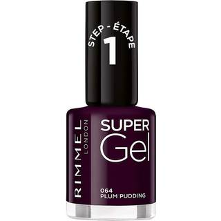 Rimmel Super Gel Geleneglelak uden UV/LED forsegling Skygge 064 Plum Pudding 12 ml - 12 ml