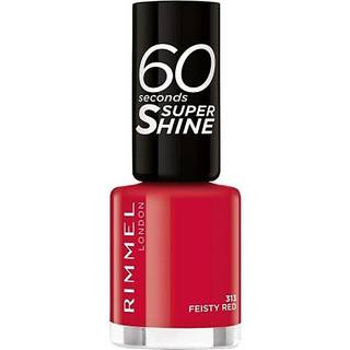 Rimmel 60 Seconds Super Shine Neglelak Skygge 313 Feisty Red 8 ml - 8 ml