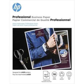 HP Professional Business Paper Matte 8.5x11 i 52 lb 150 ark fungerer med laserprintere (4WN05A)