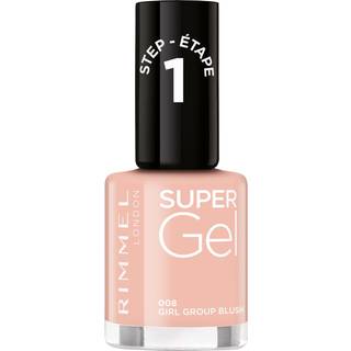 Rimmel Super Gel Geleneglelak uden UV/LED forsegling Skygge 008 Girl Group Blush 12 ml - 12 ml