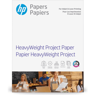 HP Heavyweight Project Paper Matte 8.5x11 i 40 lb 250 ark fungerer med Inkjet Pagewide Laser Printers (Z4R14A)